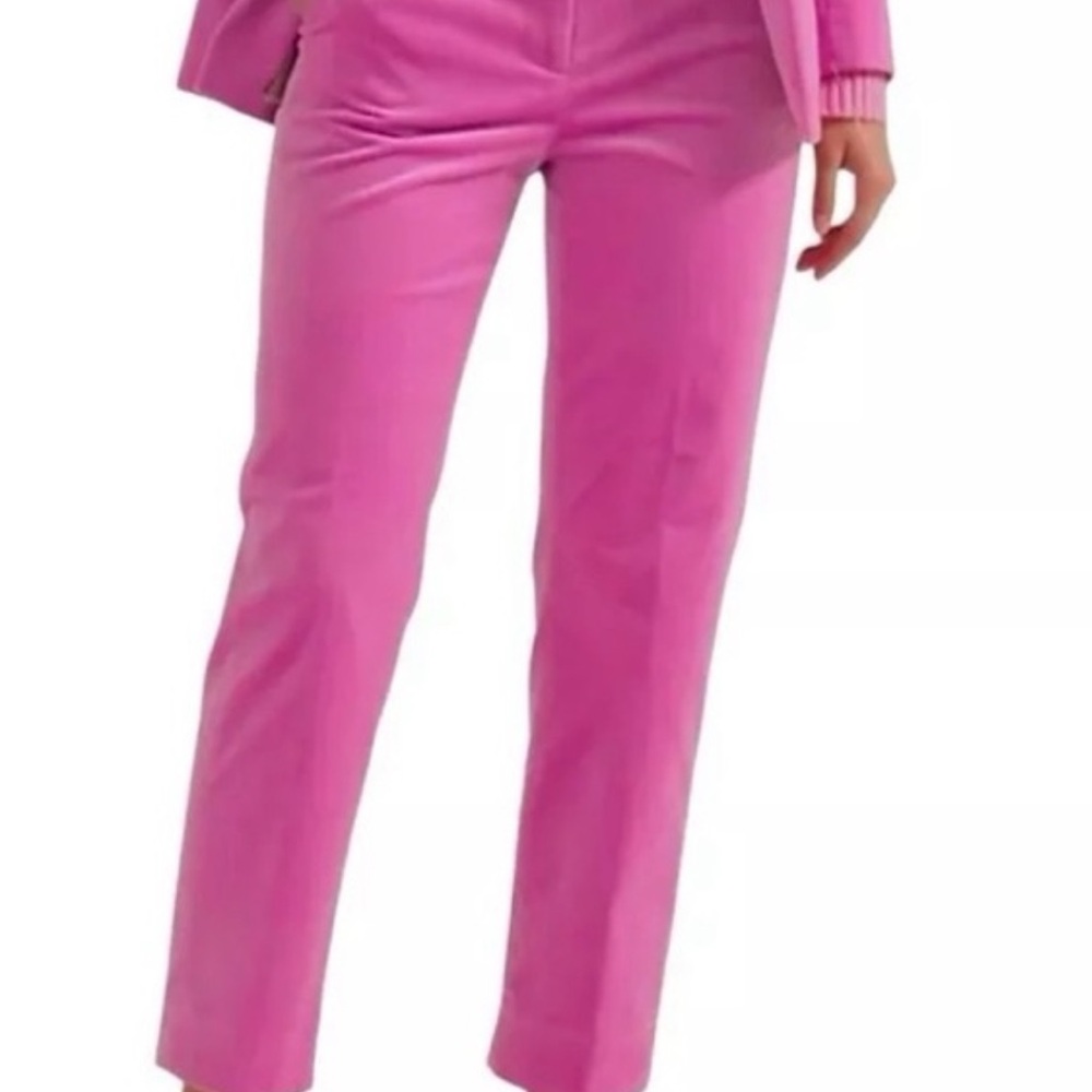 Pink velvet Kate pant
